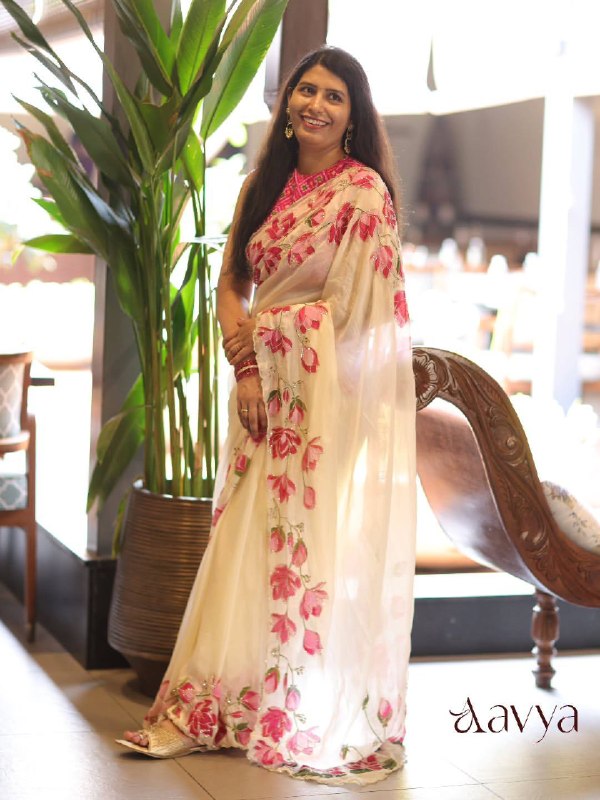 launching New Designer Soft Georgette saree