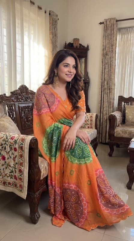 Premium designer Chiffon sarees