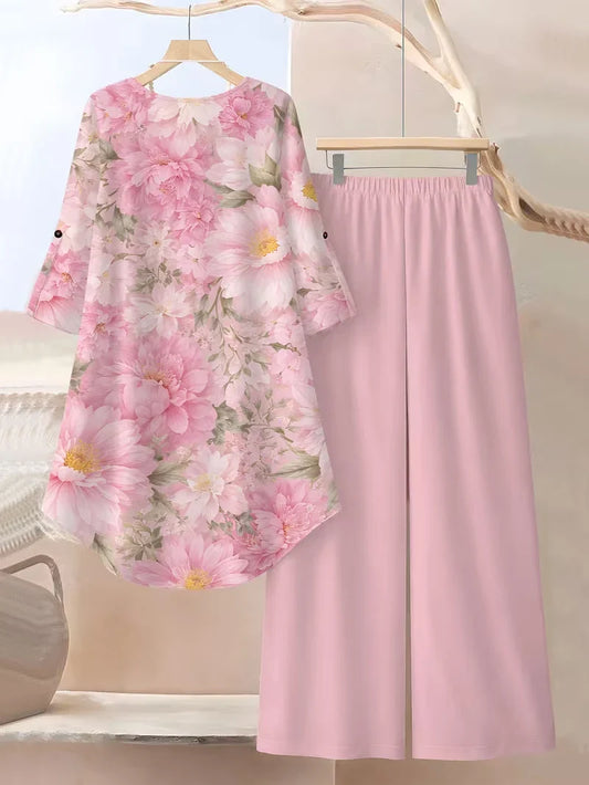 Regal Flower Top Women's Relaxed Fit