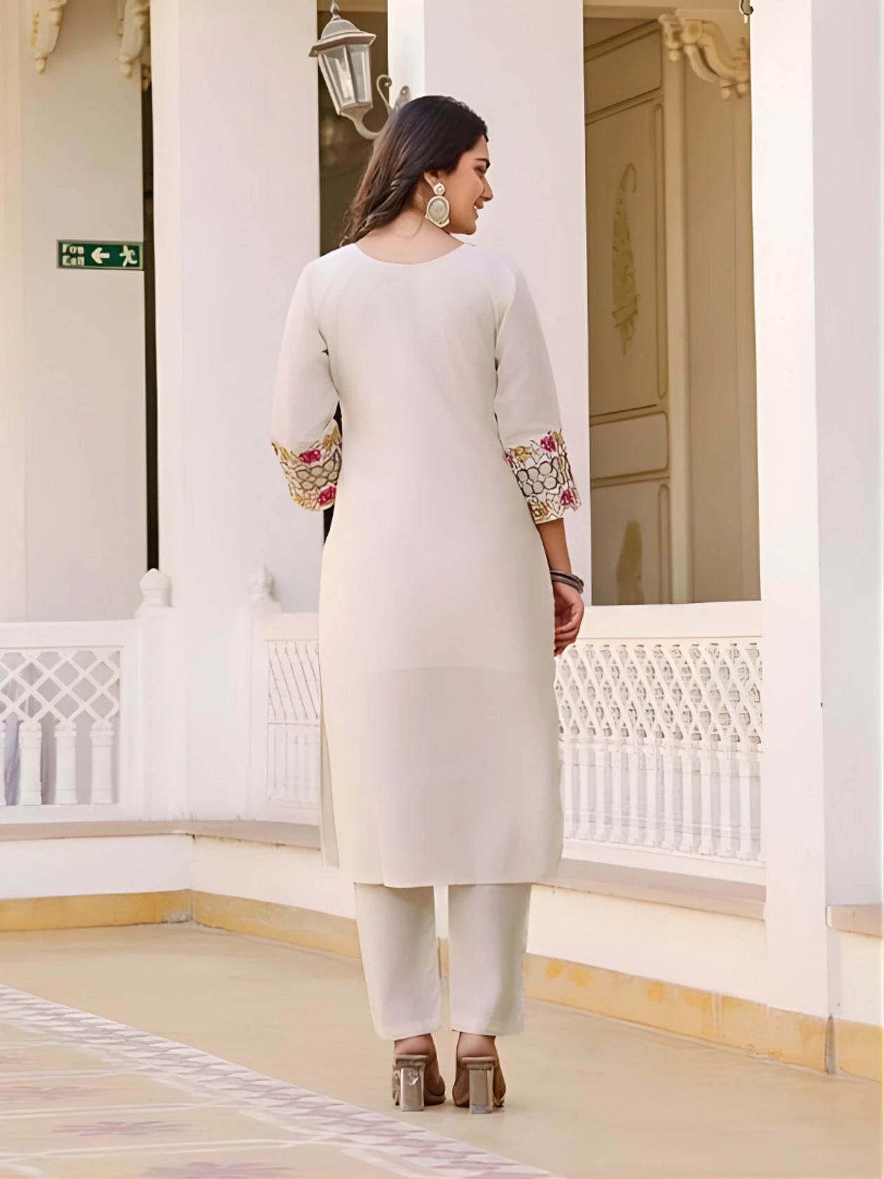 FASHION Embroidered Kurta, Trouser/Pant & Dupatta Set