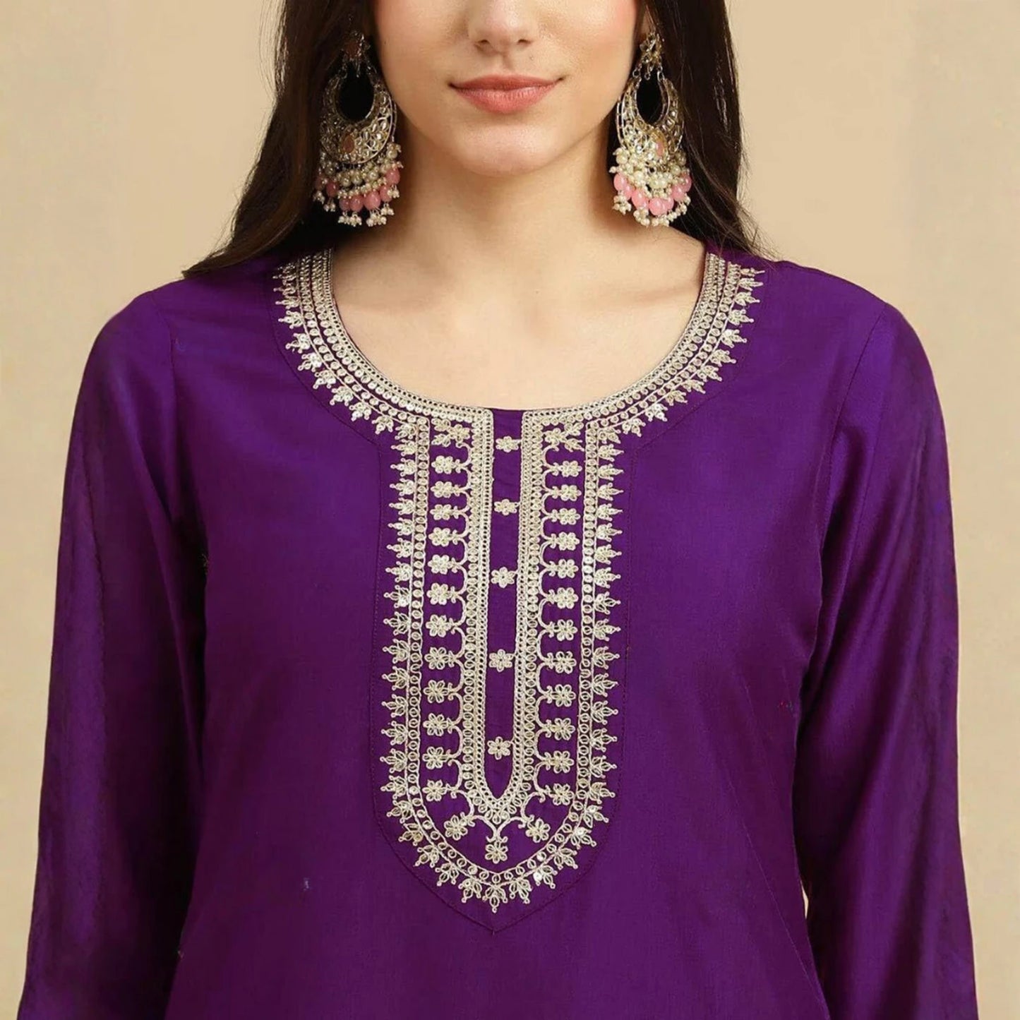 FASHION Women Cotton Rayon Kurti Pant Dupatta Set