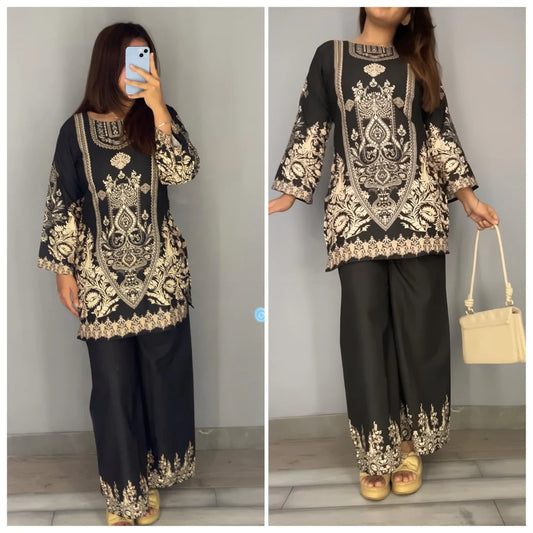Noor Black - Imported Rayon