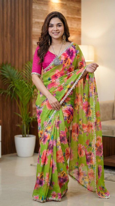 Premium designer Soft pure Georgette saree