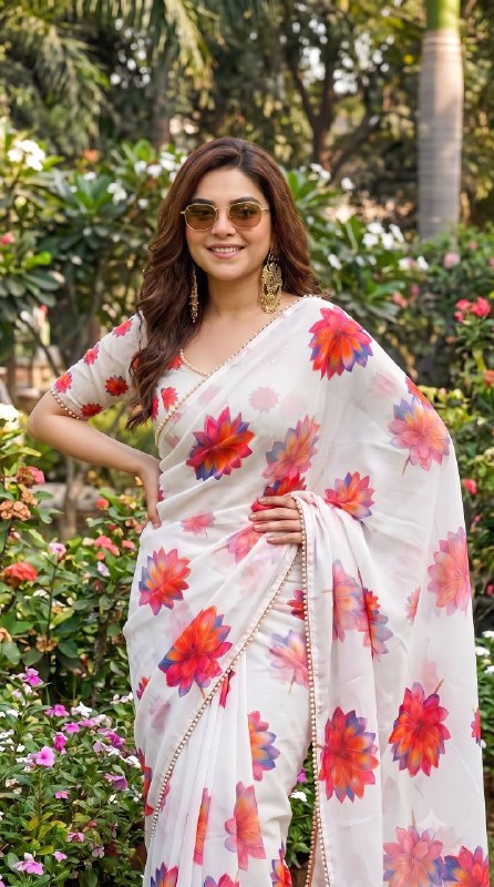 Premium designer Soft Georgette saree