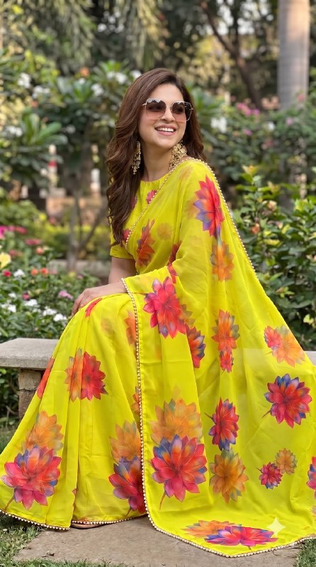 Premium designer Soft Georgette saree
