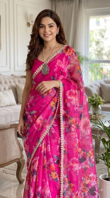 Premium designer Soft pure Georgette saree
