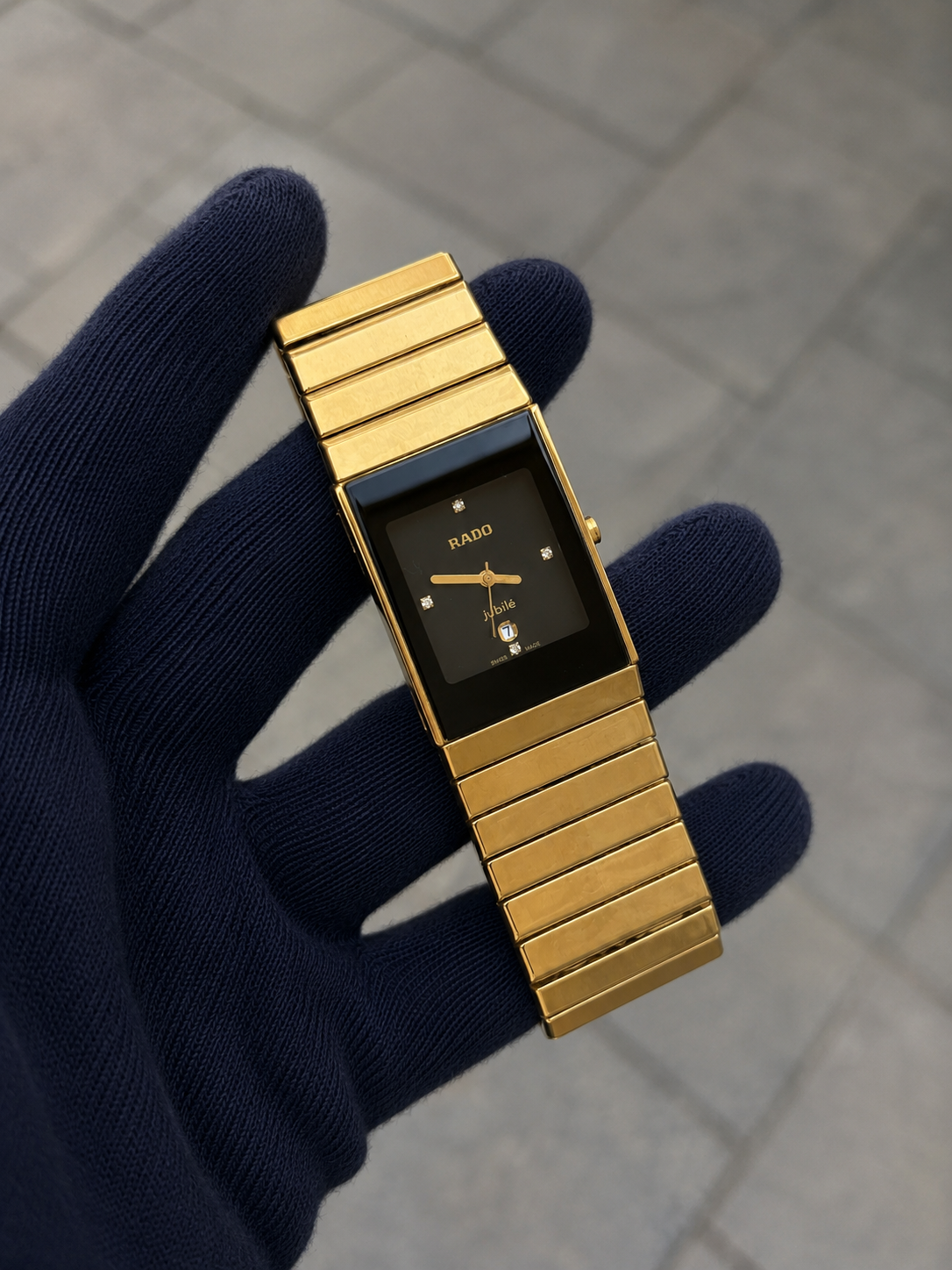 Rado Jubile Black Dial Mens Watch