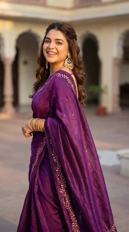 SPACE SILK BEAUTIFUL VALMOTI BORDER IN SAREE