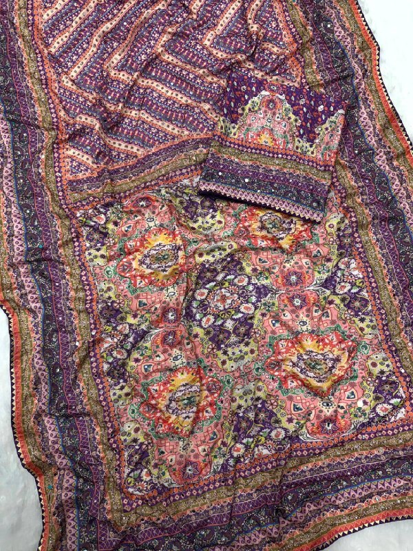 Premium Soft Chinnon Saree