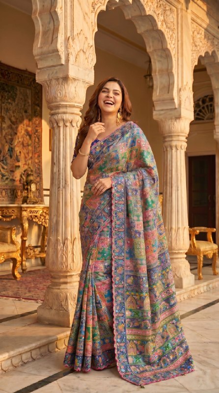 Premium Soft Chinnon Saree