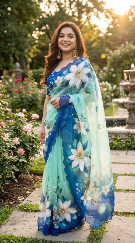 Soft pure Georgette handwork sarees