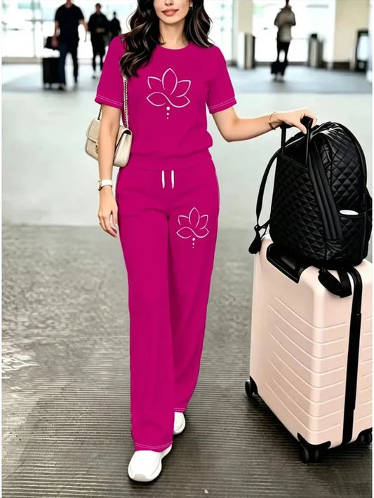 Airport Look Luxe 2-Piece Women’s Pantsuit Set