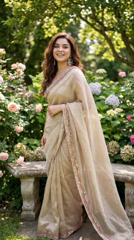 SPACE SILK BEAUTIFUL VALMOTI BORDER IN SAREE