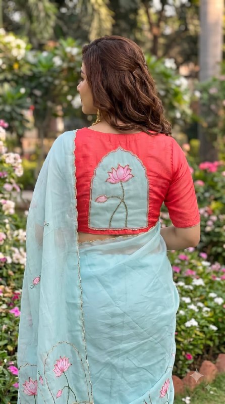 Premium designer Soft pure Georgette handwork sarees