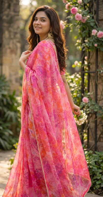 Premium designer Soft  Georgette saree