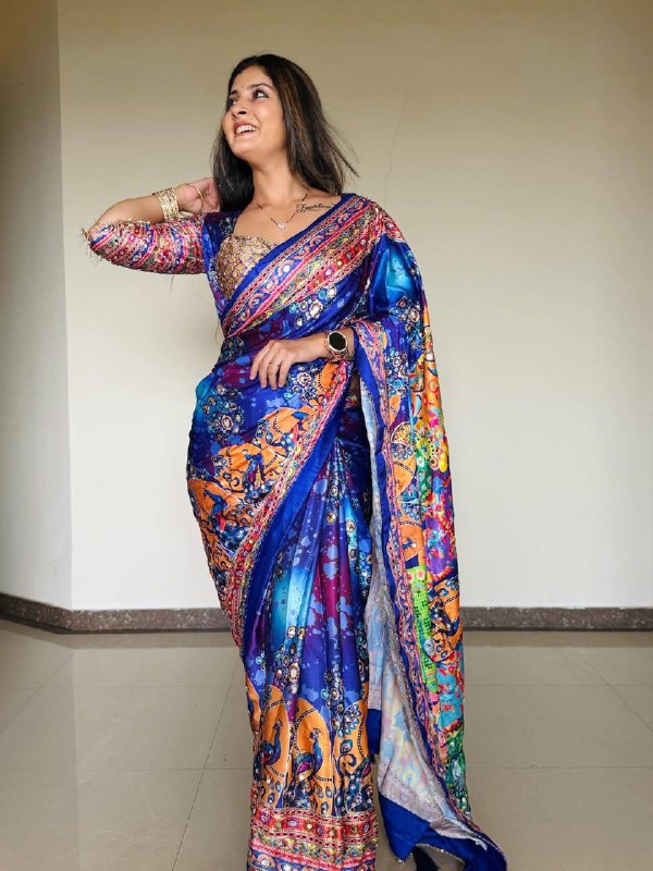 launching New Designer Soft Chinnon saree
