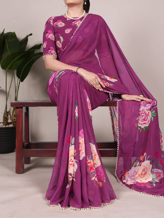 Premium designer Soft  Georgette sarees