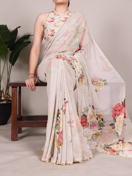 Premium designer Soft  Georgette sarees