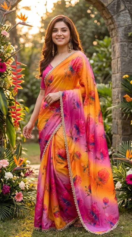 Premium designer Soft pure Georgette sarees