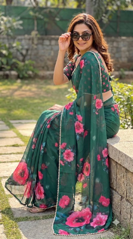 Premium designer Soft Georgette saree