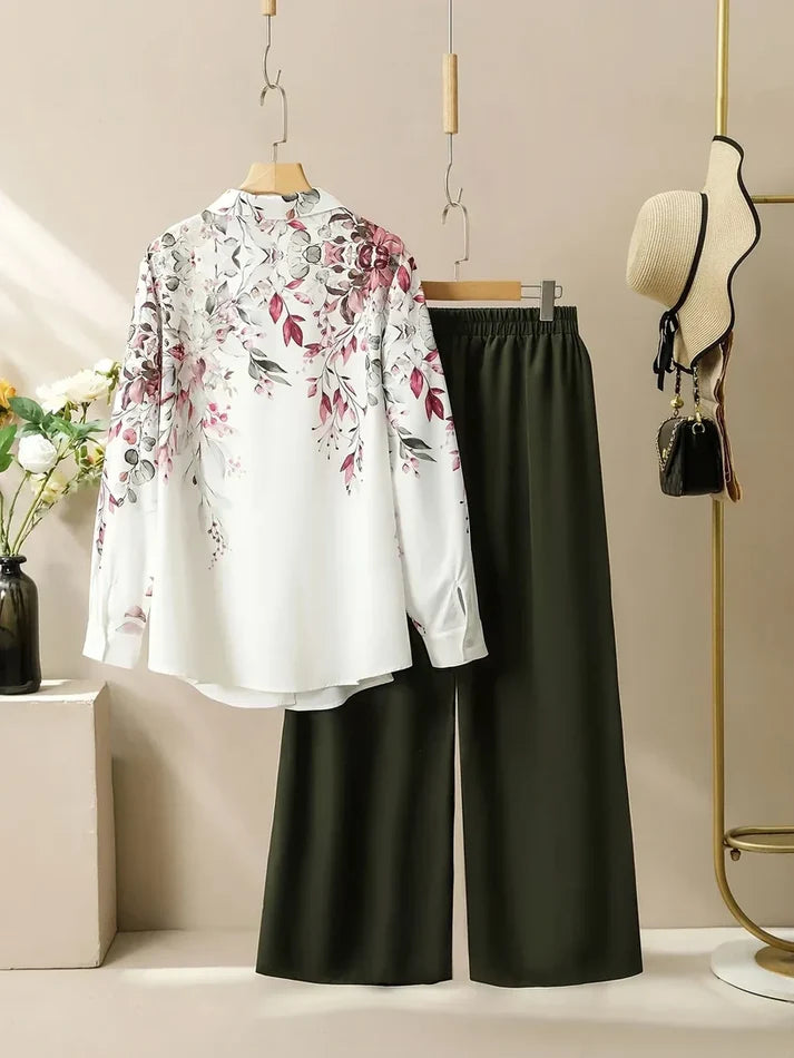 Chill Mode Co-Ord Set Half Sleeve T-shirt & Straight Leg Pant