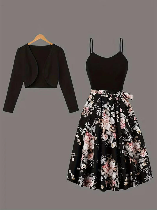 Luxe Grace Two-Piece Maxi Skirt Set
