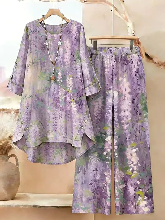 Amazing Purpule Shadow  Women's Relaxed Fit Co-Ord-Set
