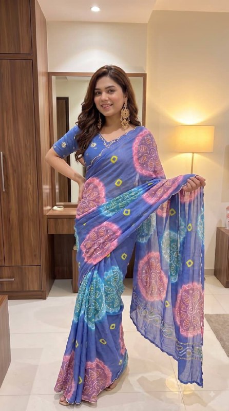 Premium designer Chiffon sarees
