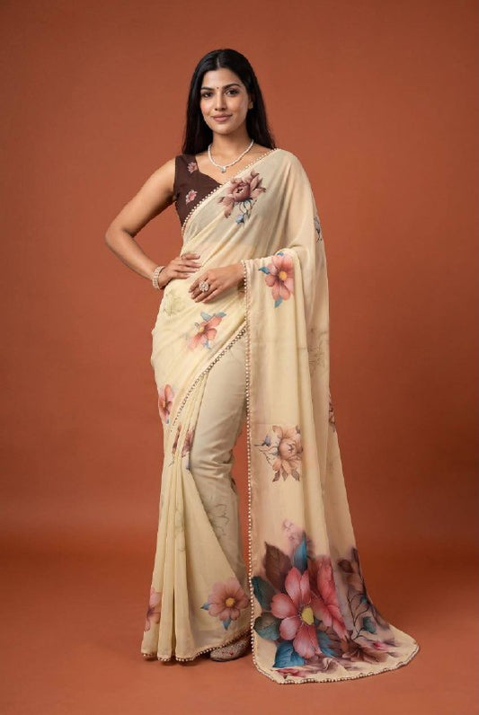 Premium designer Soft  Georgette sarees
