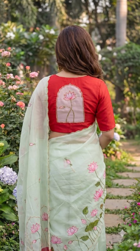 Premium designer Soft pure Georgette handwork sarees