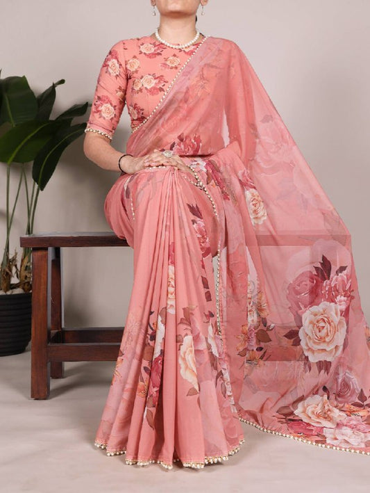 Premium designer Soft  Georgette sarees