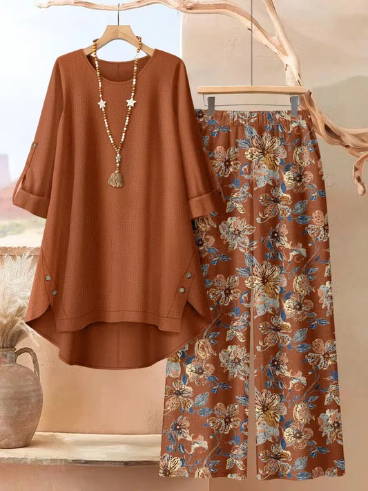 Flower Top Women's Relaxed Fit