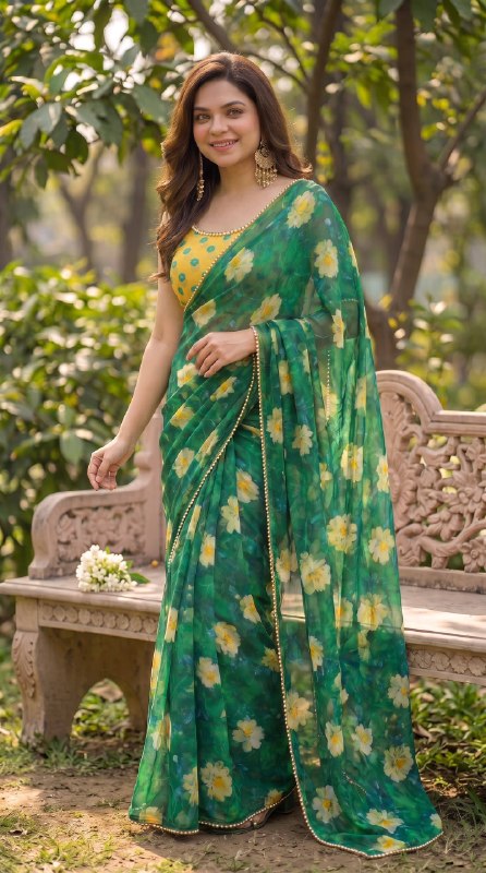 Premium designer Soft  Georgette saree