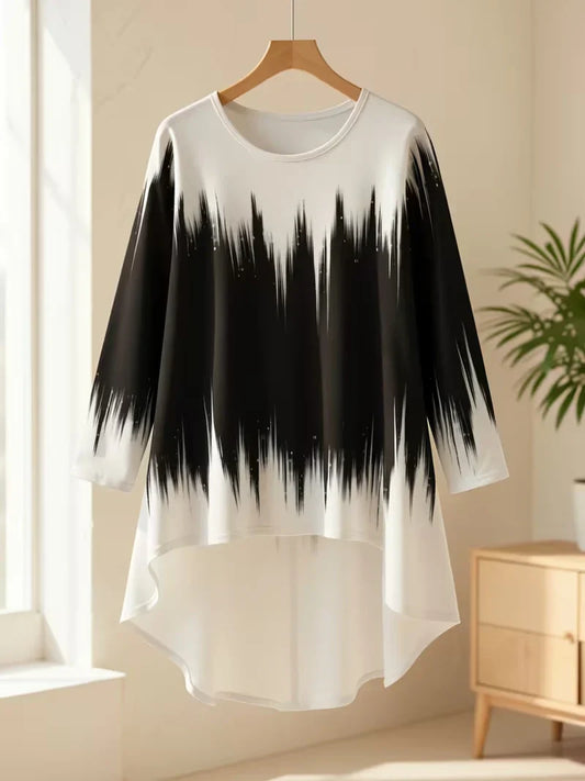 Black And White   Women's Relaxed Fit Co-Ord-Set