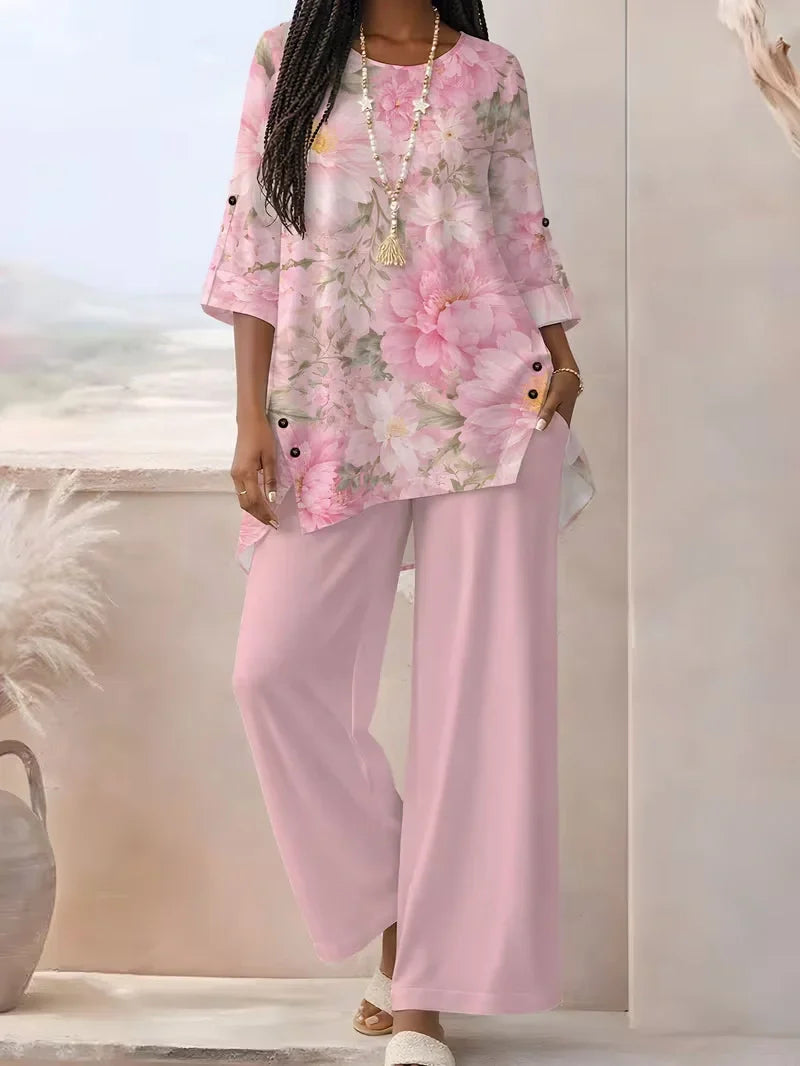 Regal Flower Top Women's Relaxed Fit
