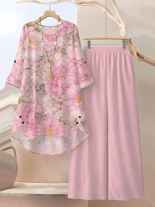 Regal Flower Top Women's Relaxed Fit