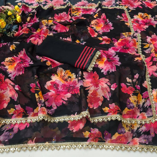 Premium designer Soft pure Georgette saree