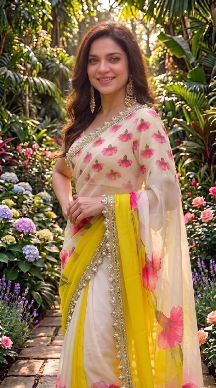 Premium designer Soft pure Georgette handwork sarees