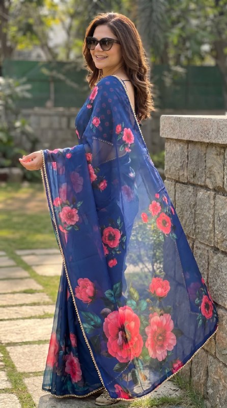 Premium designer Soft Georgette saree