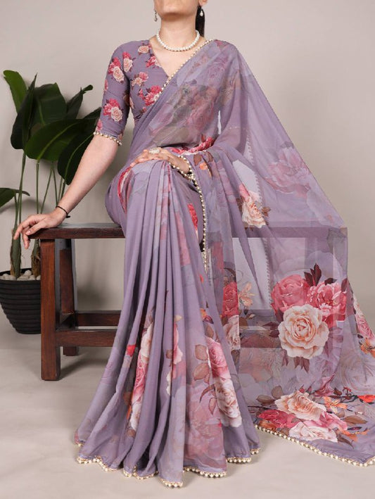 Premium designer Soft  Georgette sarees