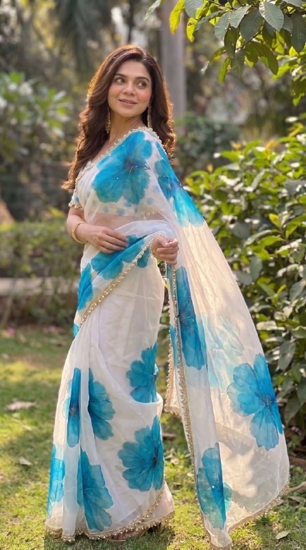 Premium designer Soft pure Georgette handwork sarees