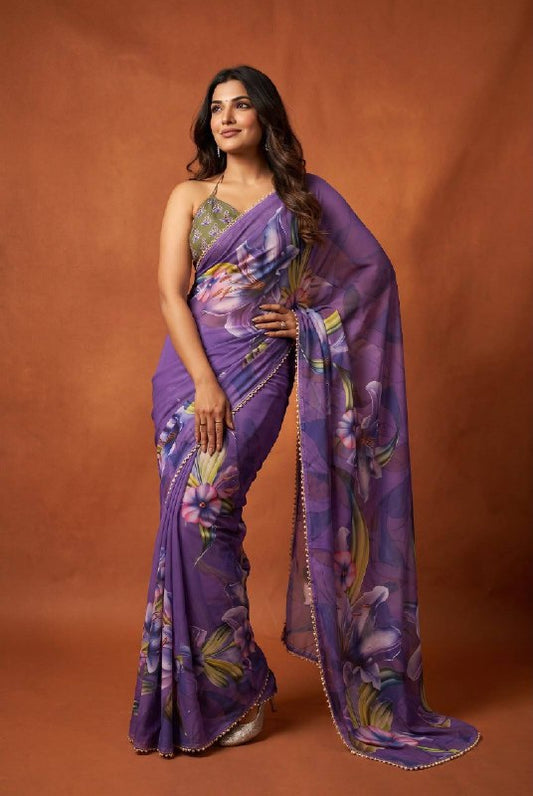 Premium designer Soft  Georgette sarees