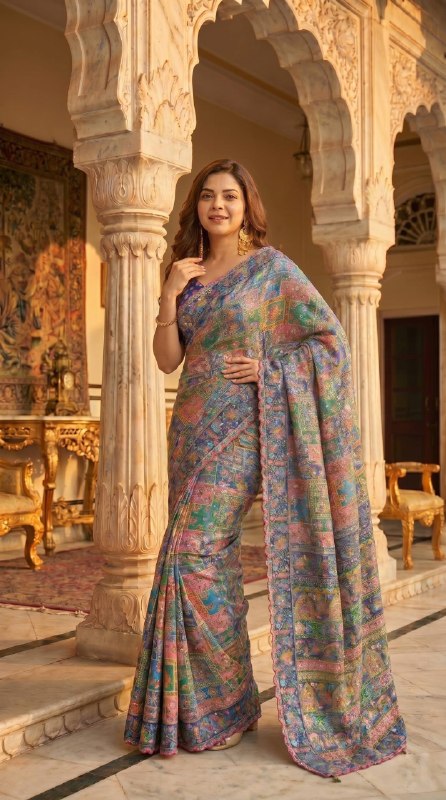 Premium Soft Chinnon Saree