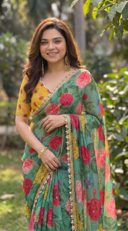 Premium designer Soft pure Georgette handwork sarees