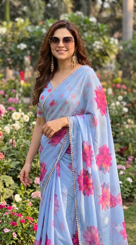 Premium designer Soft Georgette saree
