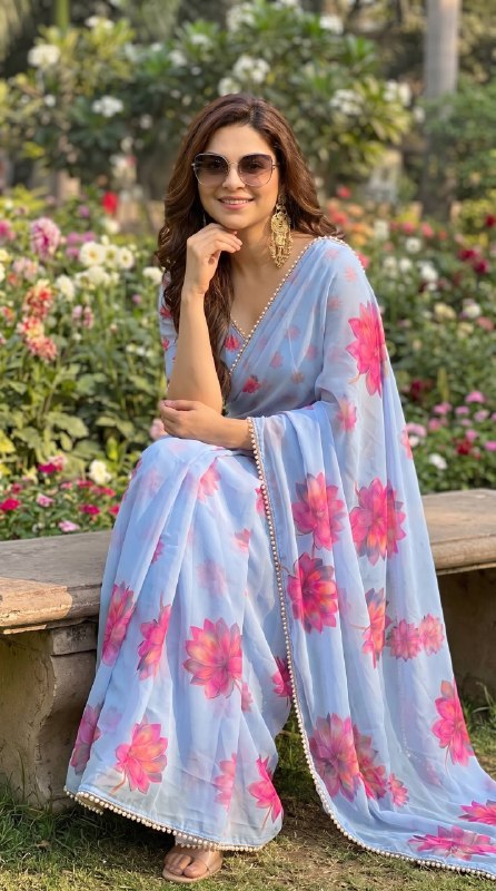 Premium designer Soft Georgette saree