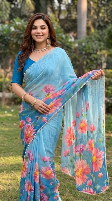 Premium designer Soft  Georgette sarees