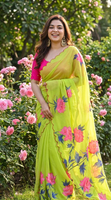 Premium Soft pure Georgette Saree
