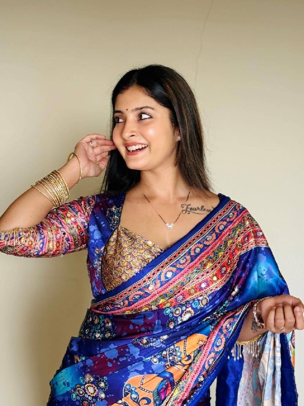 launching New Designer Soft Chinnon saree