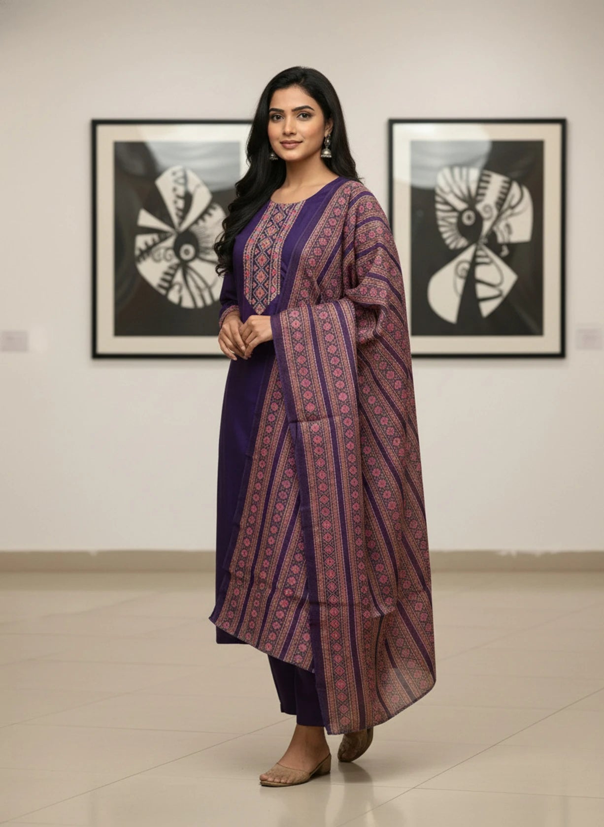 Fashion Women Embroidered  Kurta, Trouser/Pant & Dupatta Set